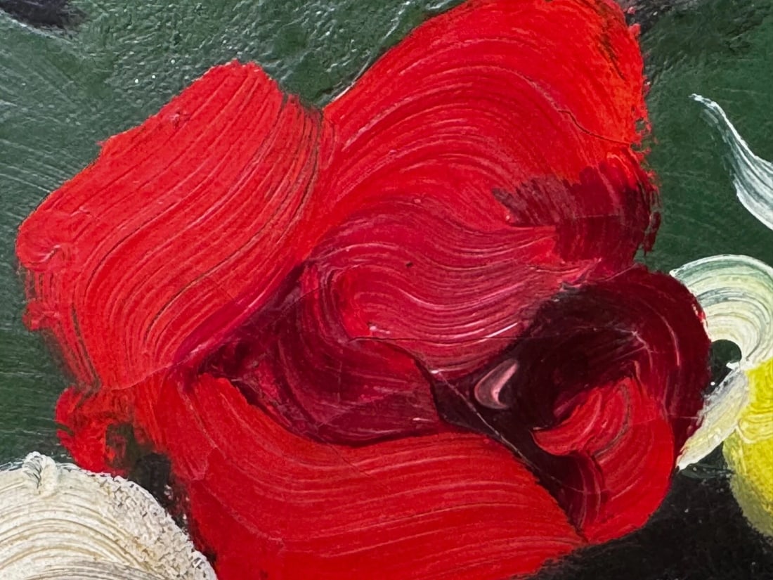 Oil Painting Nocturne In Petals Roses of Fire and Light By James Stuart Park - 8
