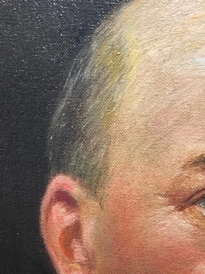 Scottish Oil Painting Portrait Of Glasgow Iron & Steel Merchant By John McGhie - 7