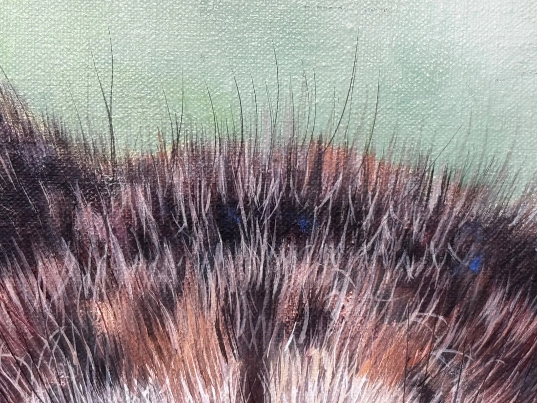 Original Oil Painting Cheetah Cub Innocence of the Wild by Pip McGarry - 15