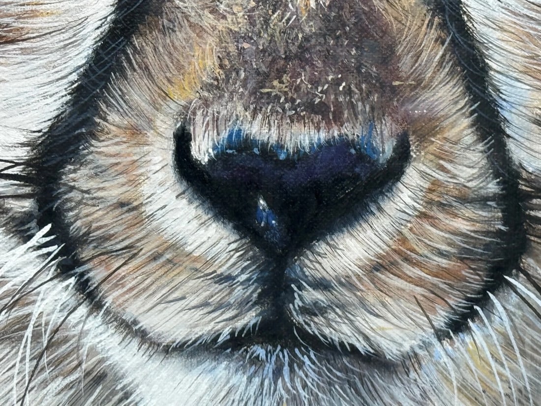 Original Oil Painting Cheetah Cub Innocence of the Wild by Pip McGarry - 18