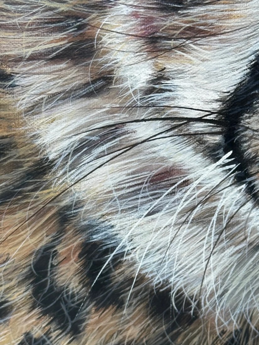 Original Oil Painting Cheetah Cub Innocence of the Wild by Pip McGarry - 20