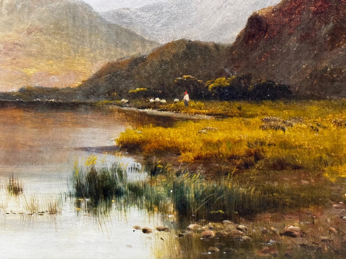 Landscape Masterpiece Painting Windermere Sunrise by Alfred de Breanski Jr - 13