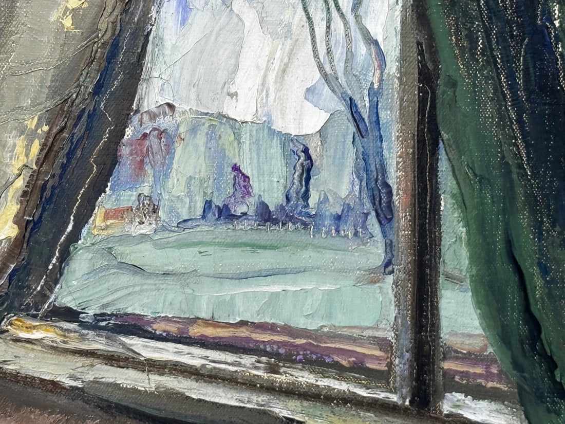 Masterpiece Oil Painting Spring 1947 A Moment Of Nurture By William McCance - 17
