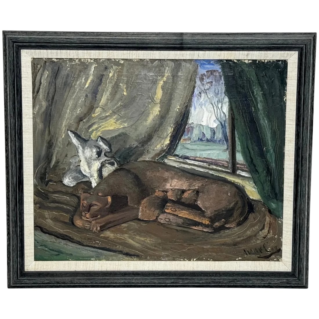 Masterpiece Oil Painting Spring 1947 A Moment Of Nurture By William McCance (1 of 20)