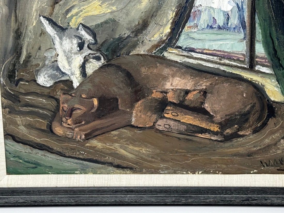 Masterpiece Oil Painting Spring 1947 A Moment Of Nurture By William McCance - 3