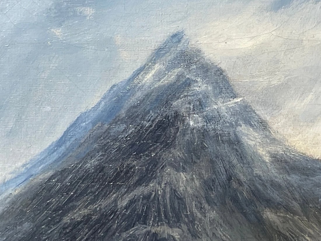 Mystic Highlands Victorian Scottish Oil Painting Sgùrr nan Gillean Isle Skye - 10