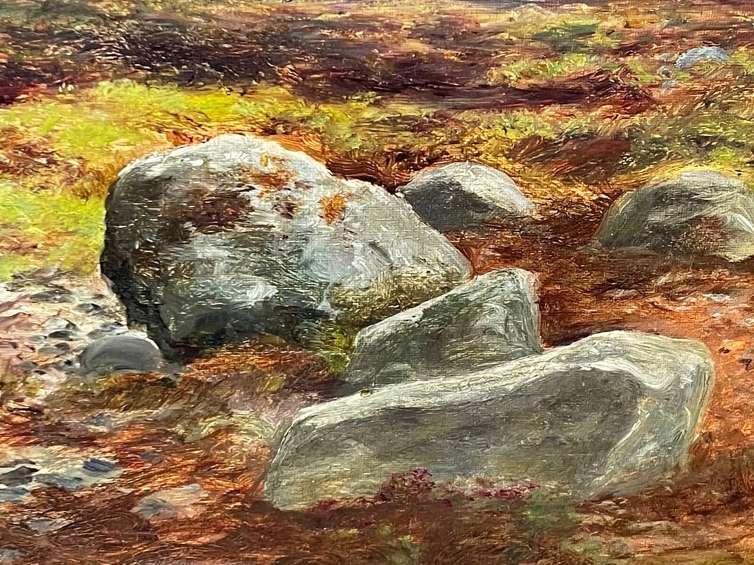 Mystic Highlands Victorian Scottish Oil Painting Sgùrr nan Gillean Isle Skye - 13