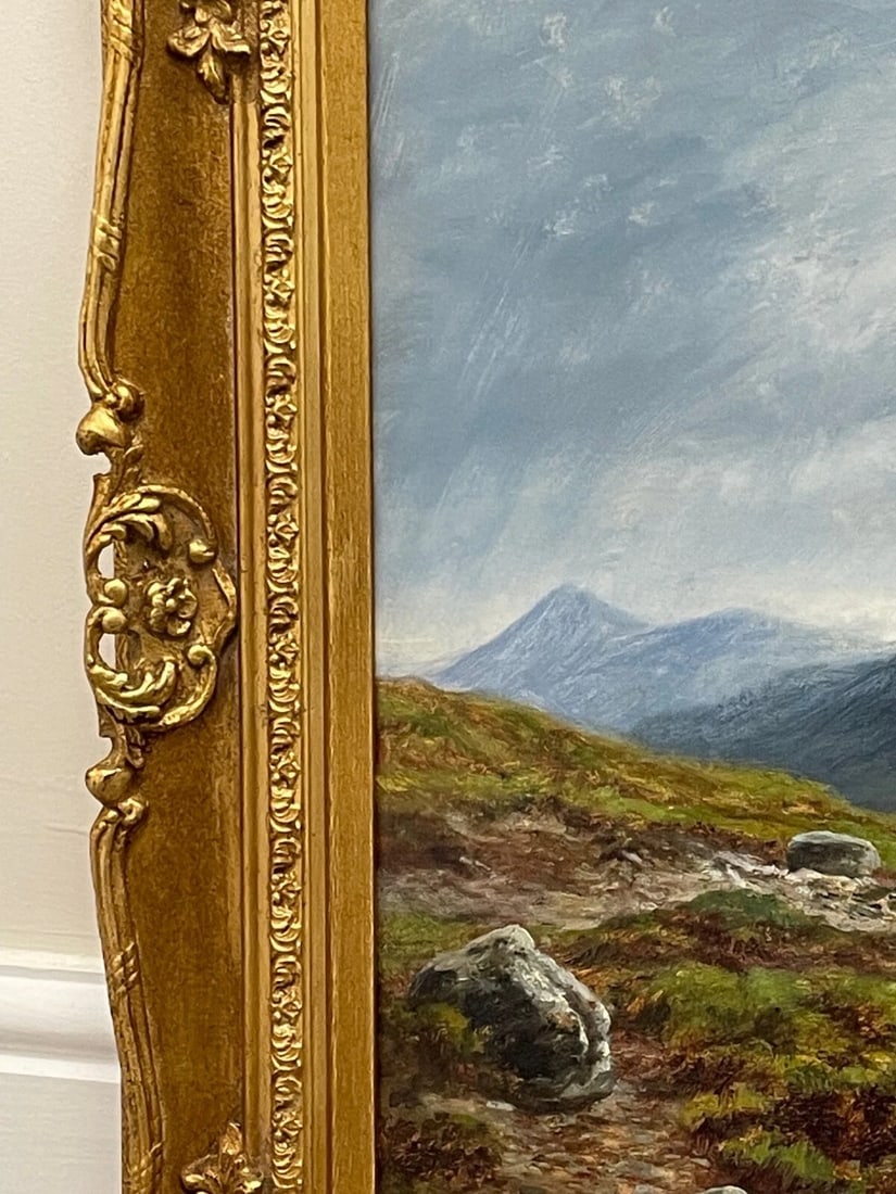 Mystic Highlands Victorian Scottish Oil Painting Sgùrr nan Gillean Isle Skye - 4