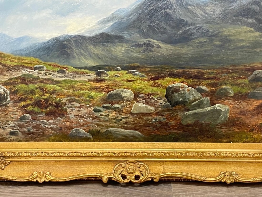 Mystic Highlands Victorian Scottish Oil Painting Sgùrr nan Gillean Isle Skye - 5