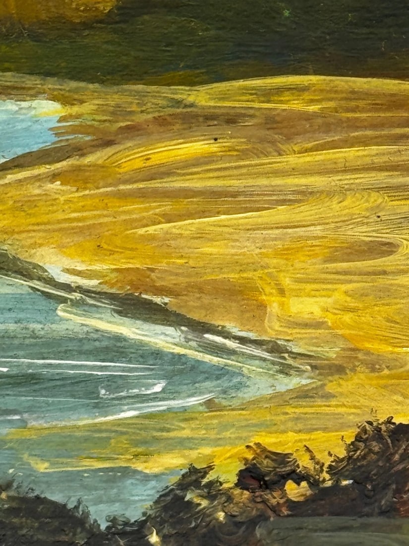 Oil Painting Urquhart Castle Loch Ness Scottish Highlands Nocturnal Moonlight - 14