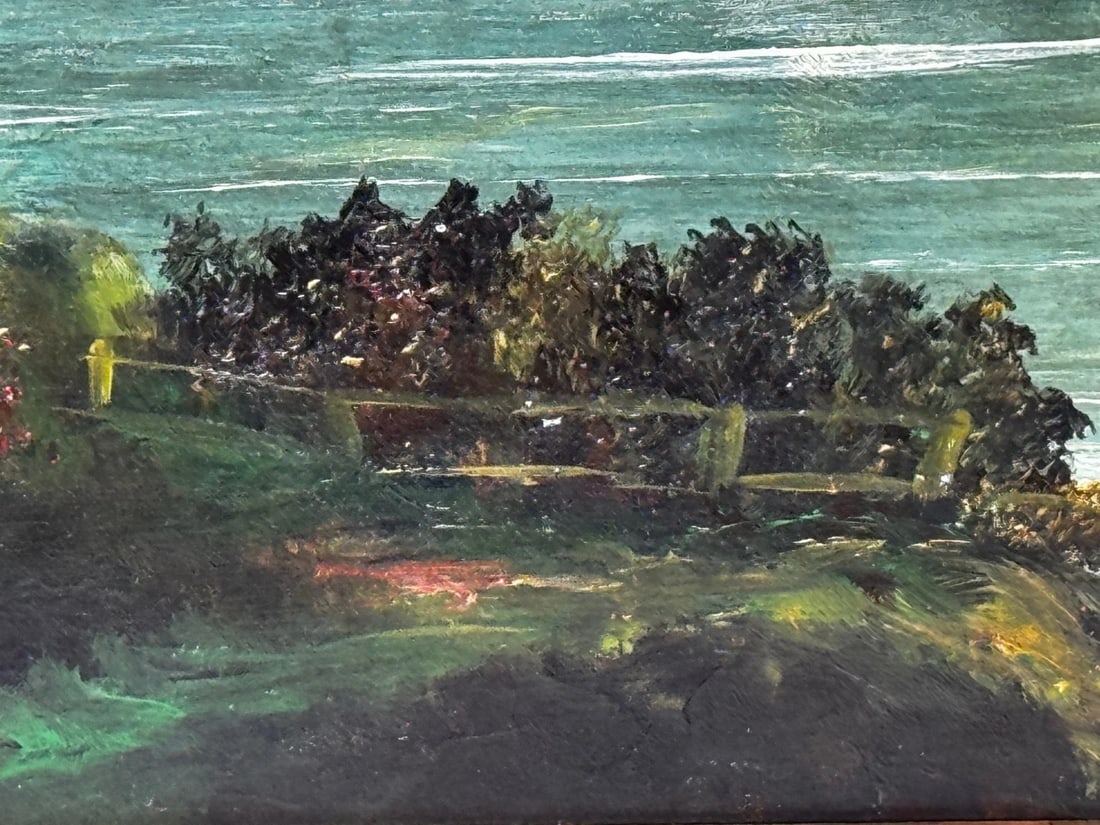 Oil Painting Urquhart Castle Loch Ness Scottish Highlands Nocturnal Moonlight - 15