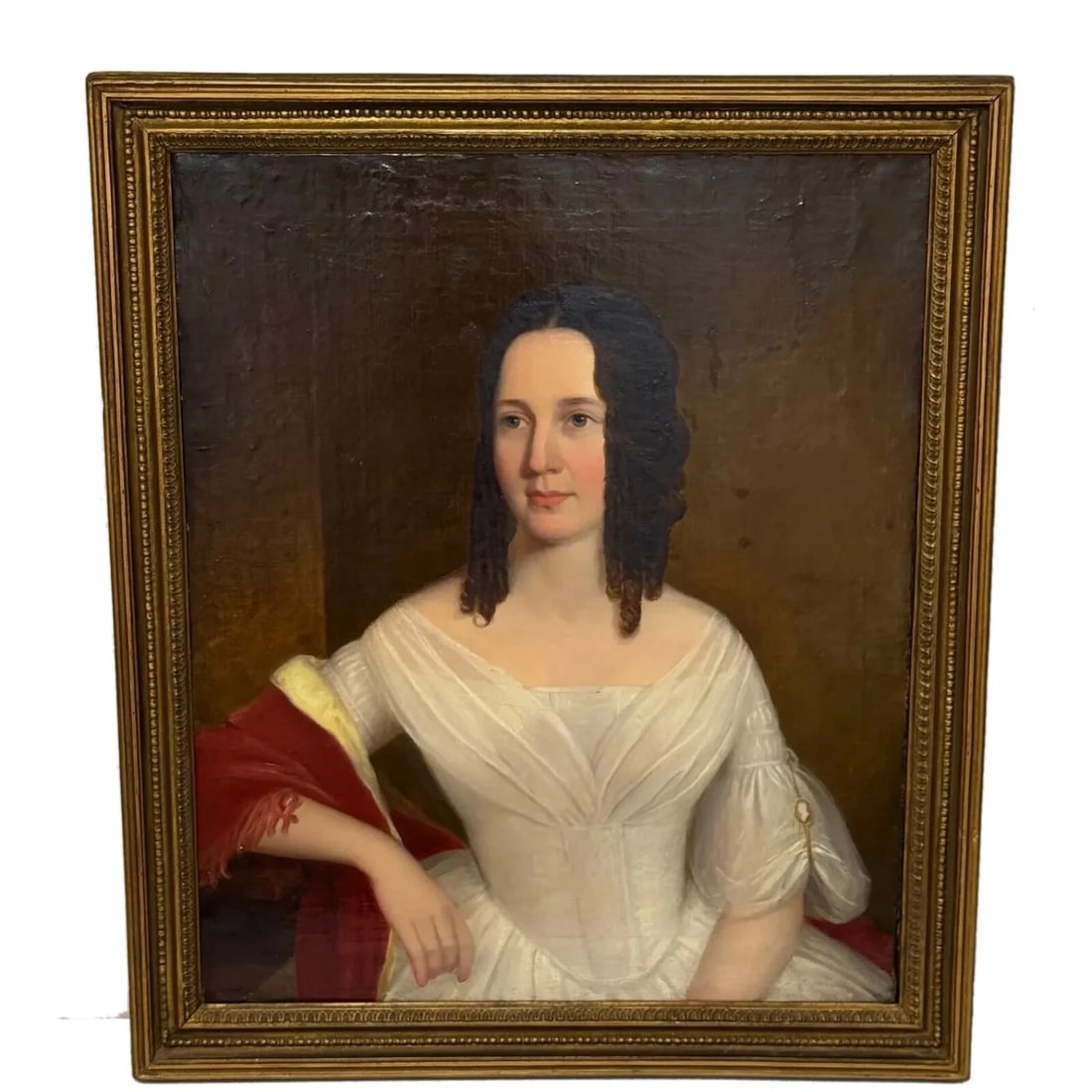 Large Early 19th Century English Oil Painting Portrait Lady Sara Losh 1785–1853 (1 of 20)