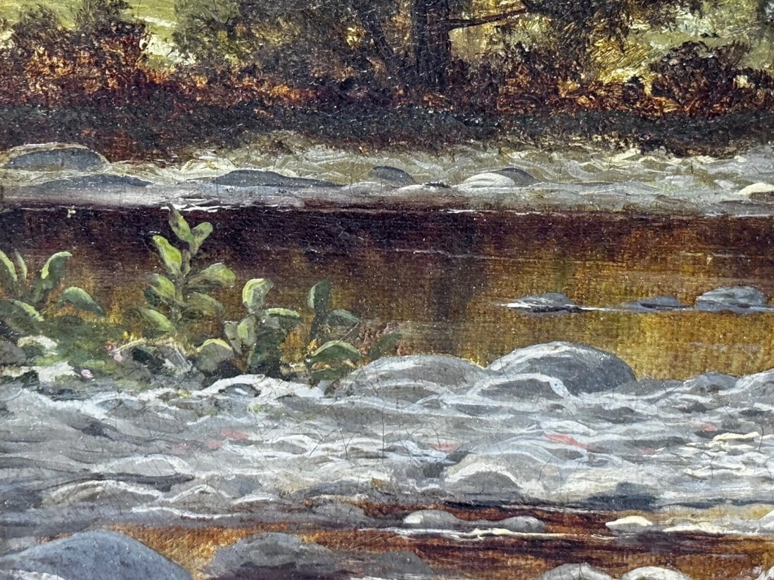 Victorian Painting Serenity Near Capel Curig North Wales By John Cuthbert Salmon - 11