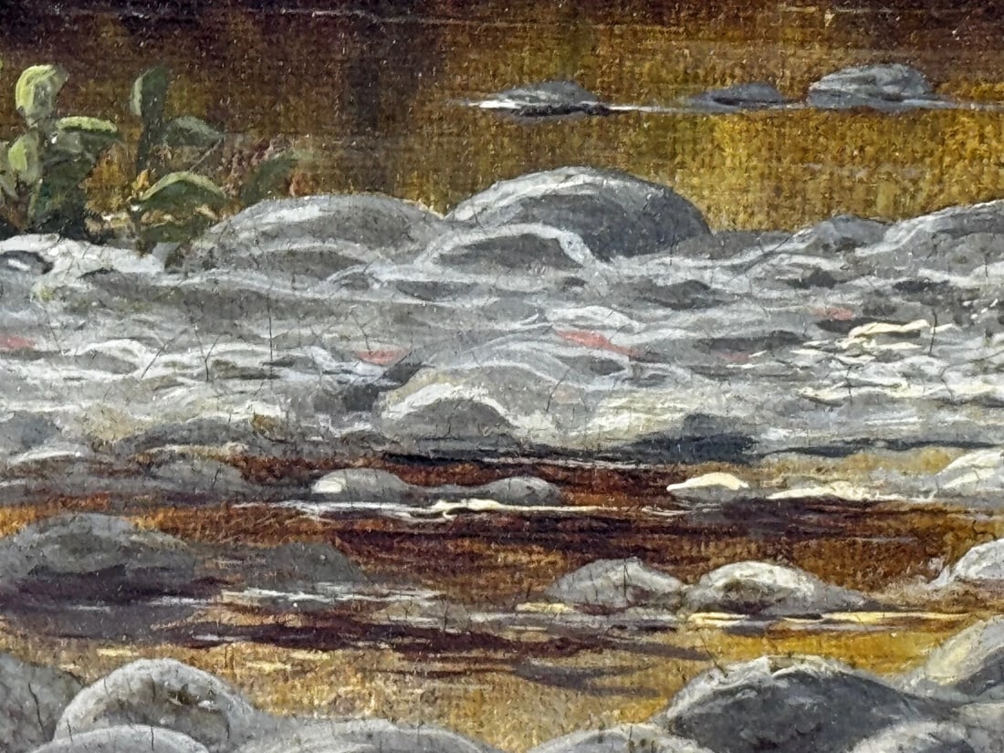 Victorian Painting Serenity Near Capel Curig North Wales By John Cuthbert Salmon - 13