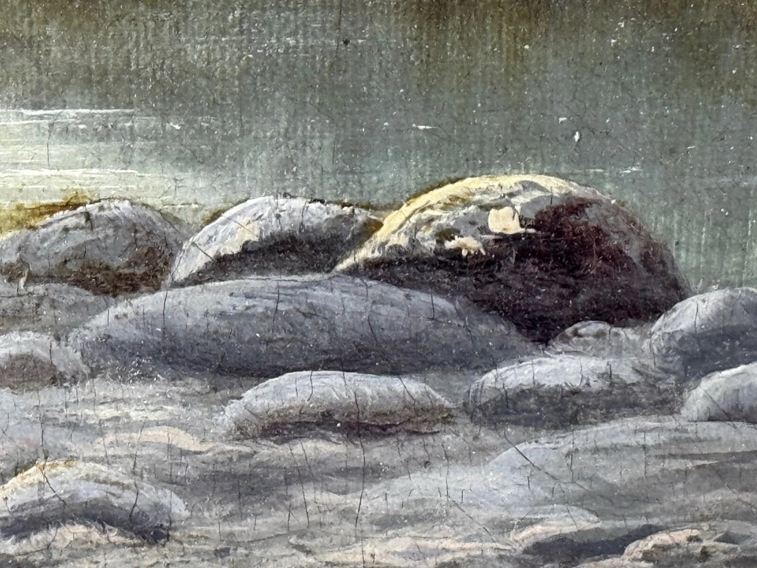Victorian Painting Serenity Near Capel Curig North Wales By John Cuthbert Salmon - 14