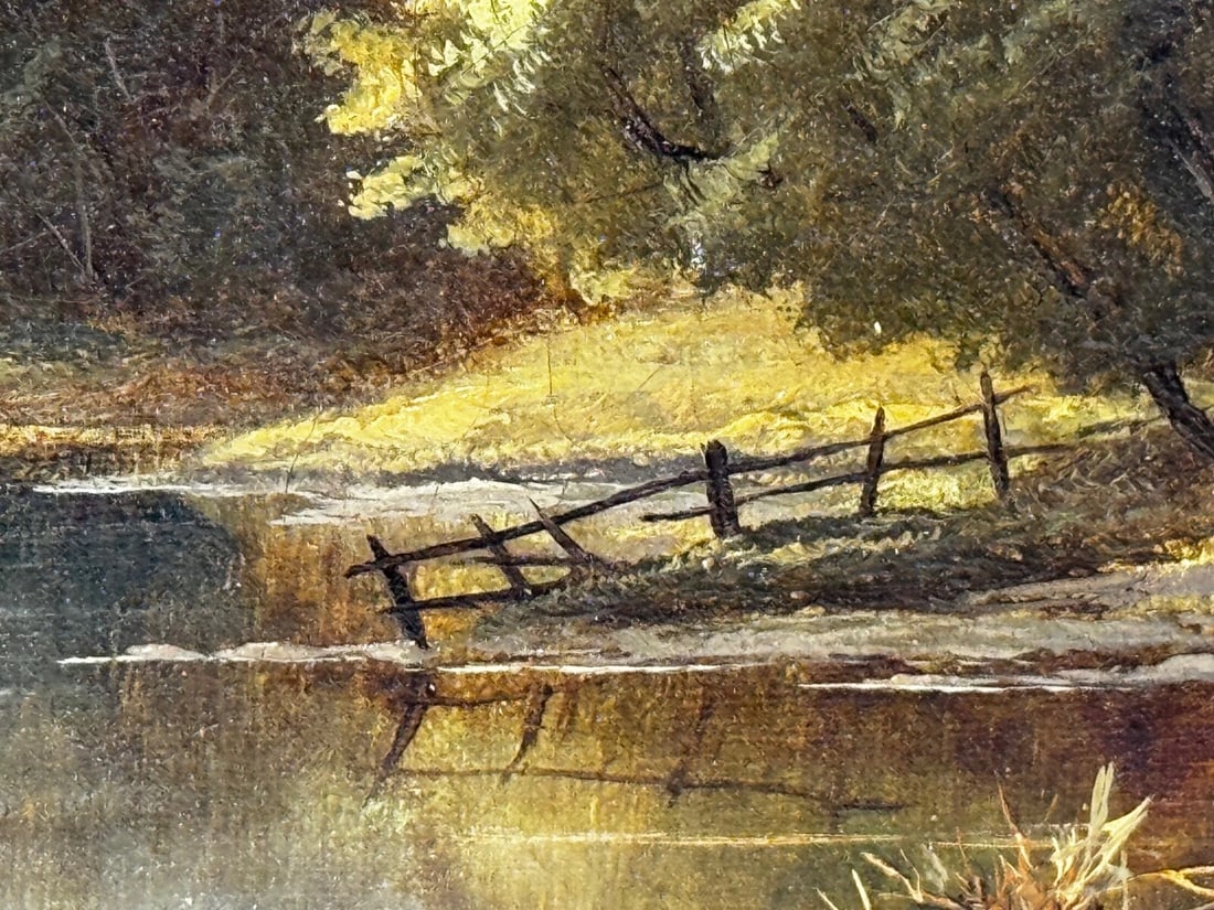 Victorian Painting Serenity Near Capel Curig North Wales By John Cuthbert Salmon - 15