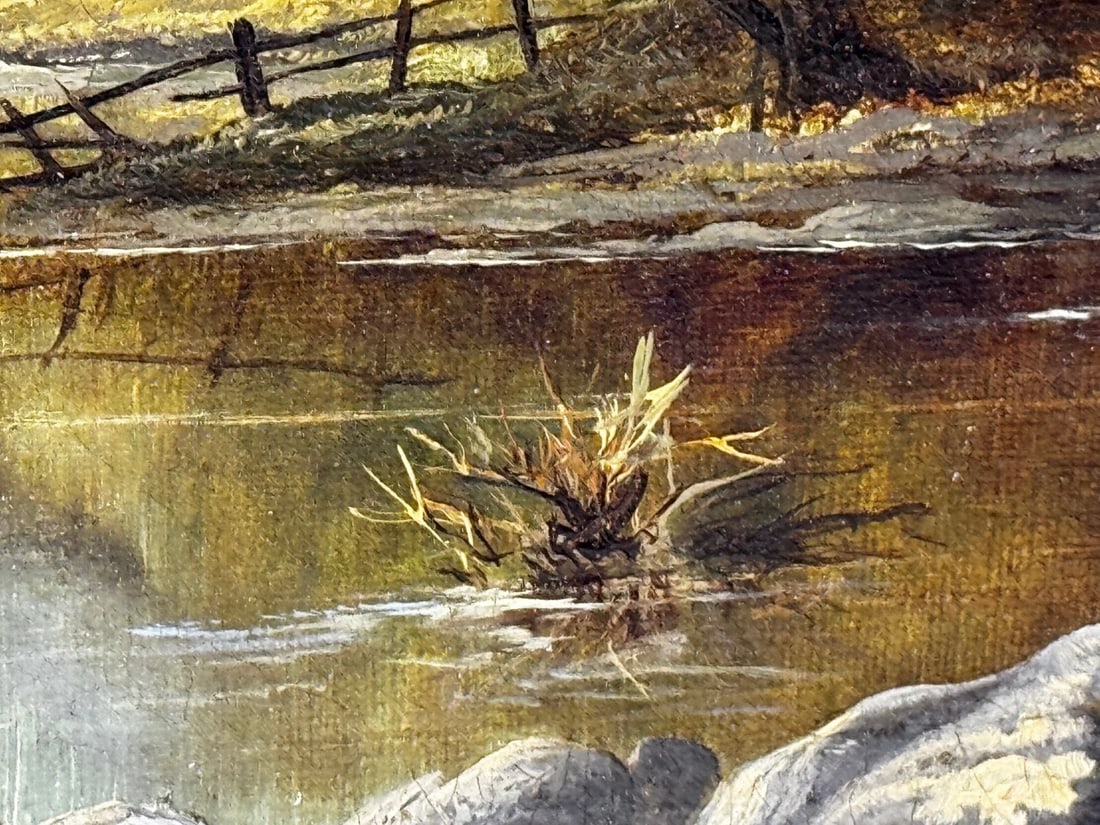 Victorian Painting Serenity Near Capel Curig North Wales By John Cuthbert Salmon - 16