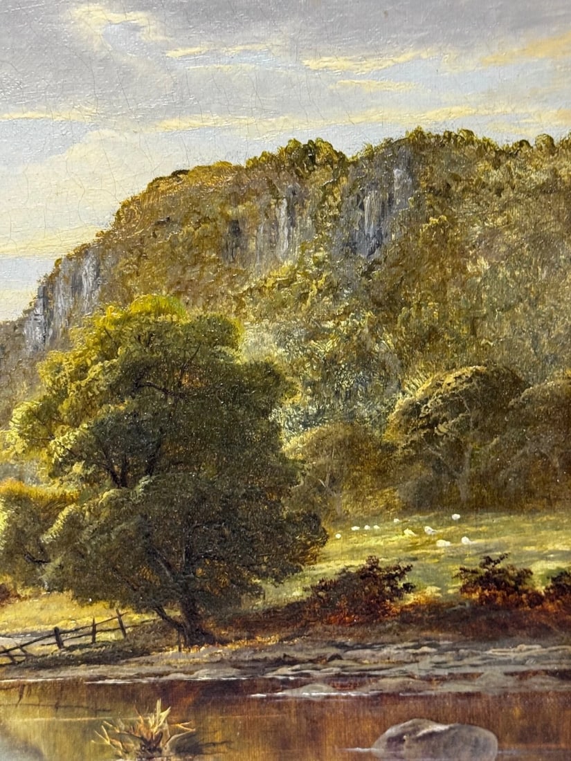 Victorian Painting Serenity Near Capel Curig North Wales By John Cuthbert Salmon - 18