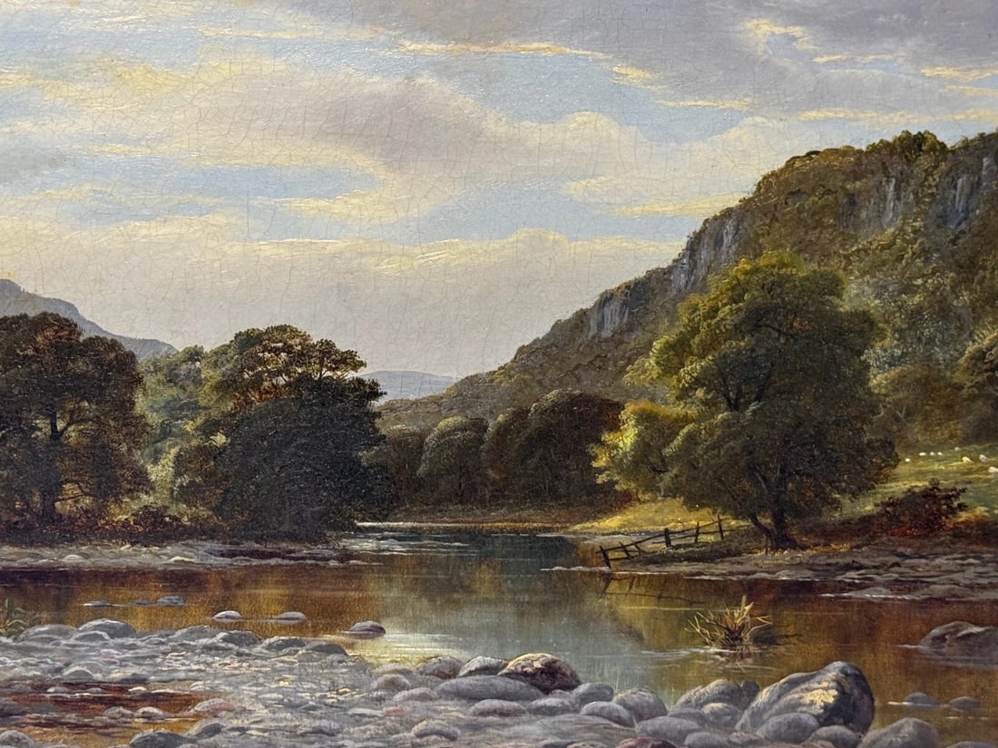 Victorian Painting Serenity Near Capel Curig North Wales By John Cuthbert Salmon - 2