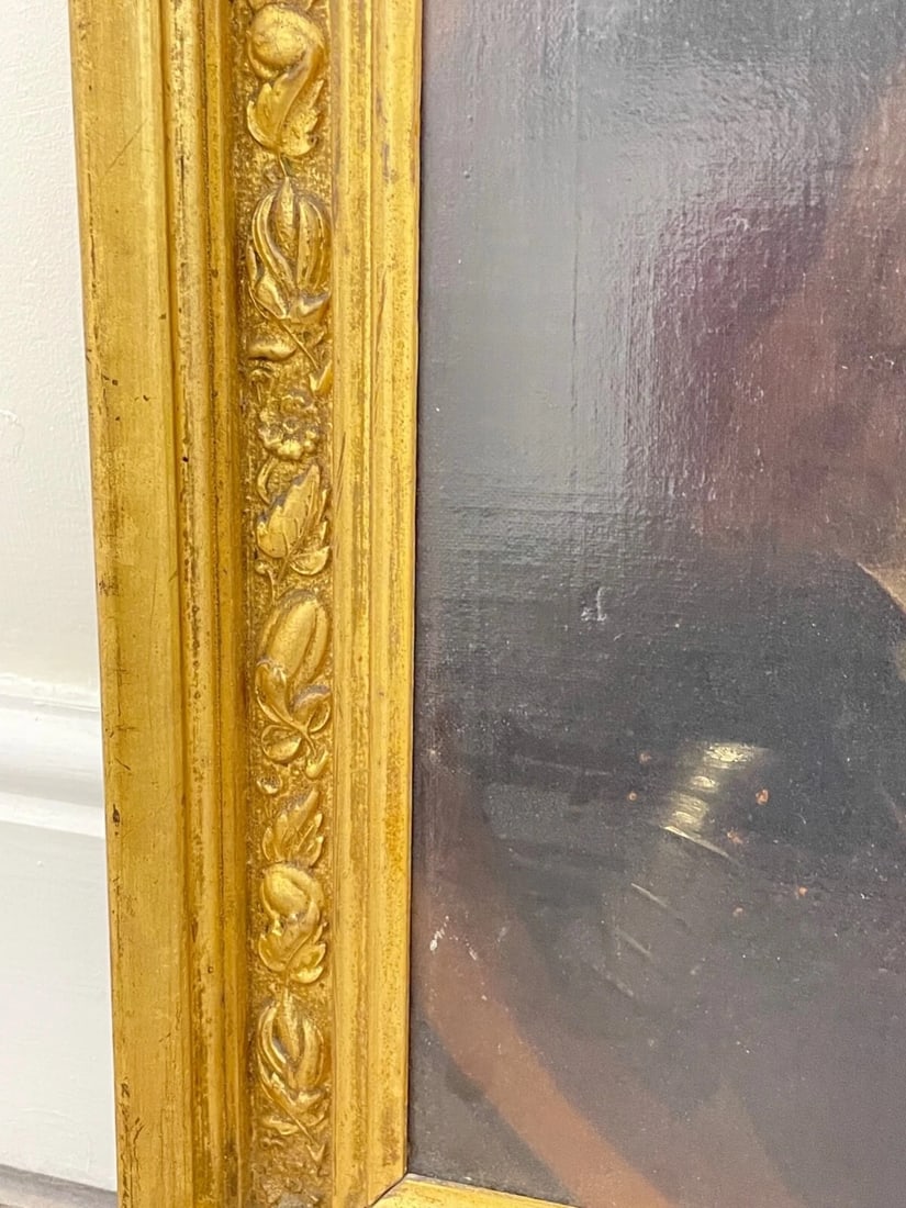 17th Century Oil Painting Royal King Charles I in Armour Circle Henry Stone - 4