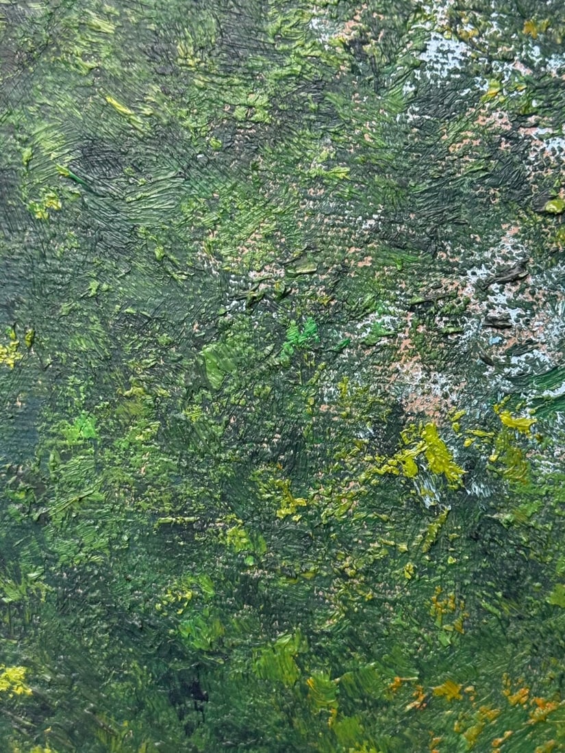 Oil Painting Banks of the Wye, Coppet Hill Herefordshire By Charles Neal - 16