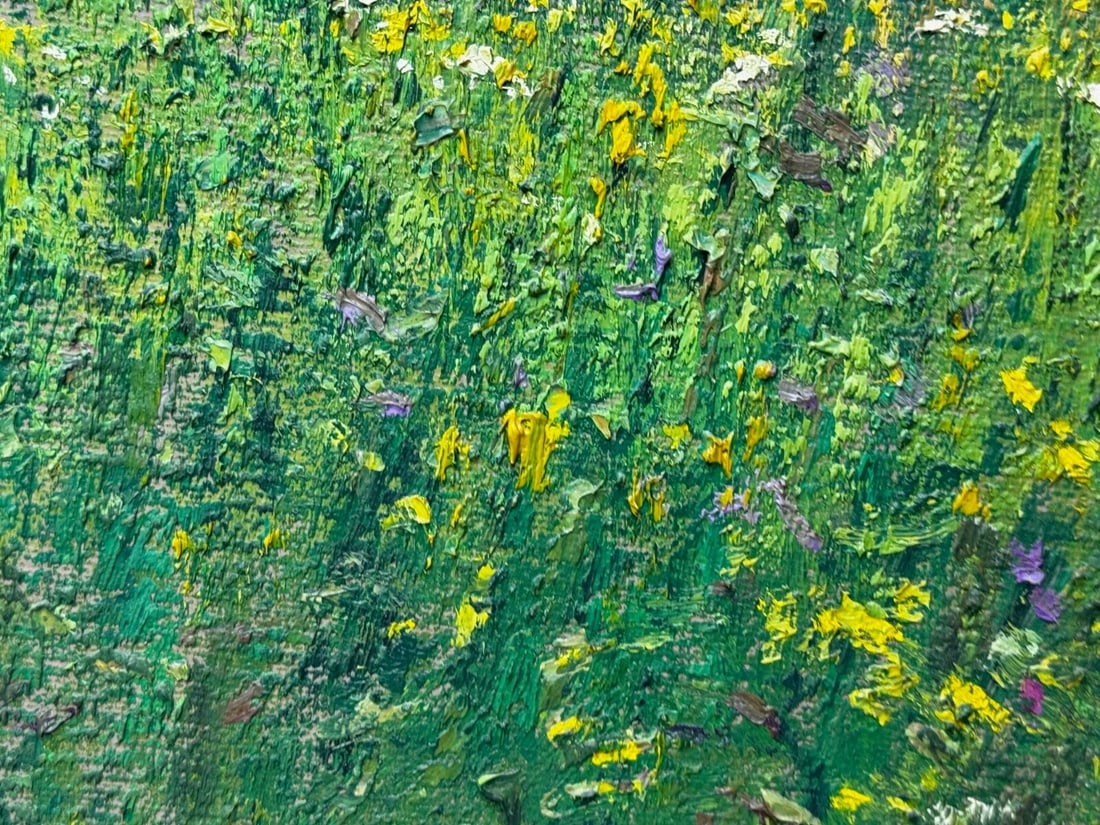 Oil Painting Banks of the Wye, Coppet Hill Herefordshire By Charles Neal - 17