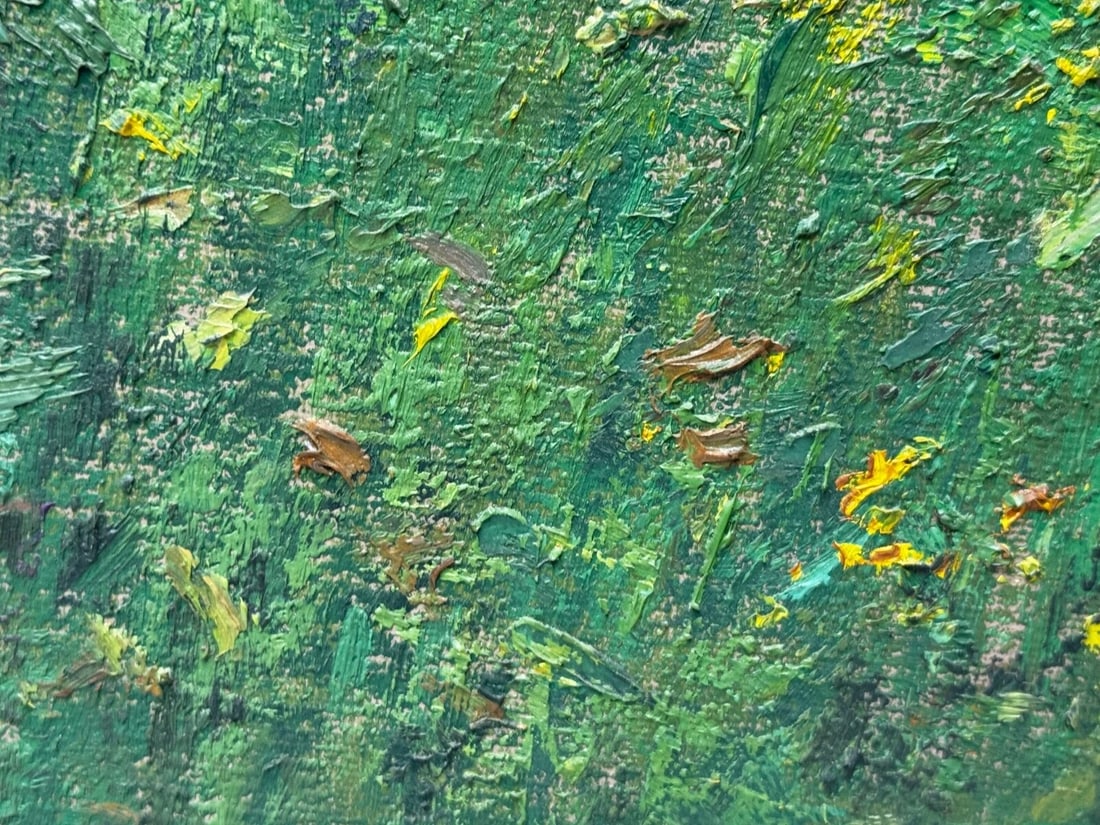 Oil Painting Banks of the Wye, Coppet Hill Herefordshire By Charles Neal - 20