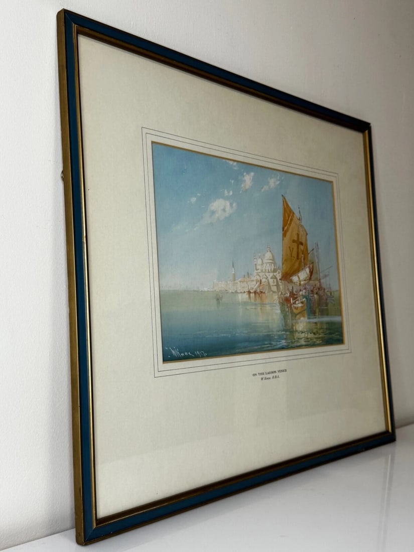 Marine Watercolour Painting On The Lagoon Venice by William Knox RBA C1917 - 3