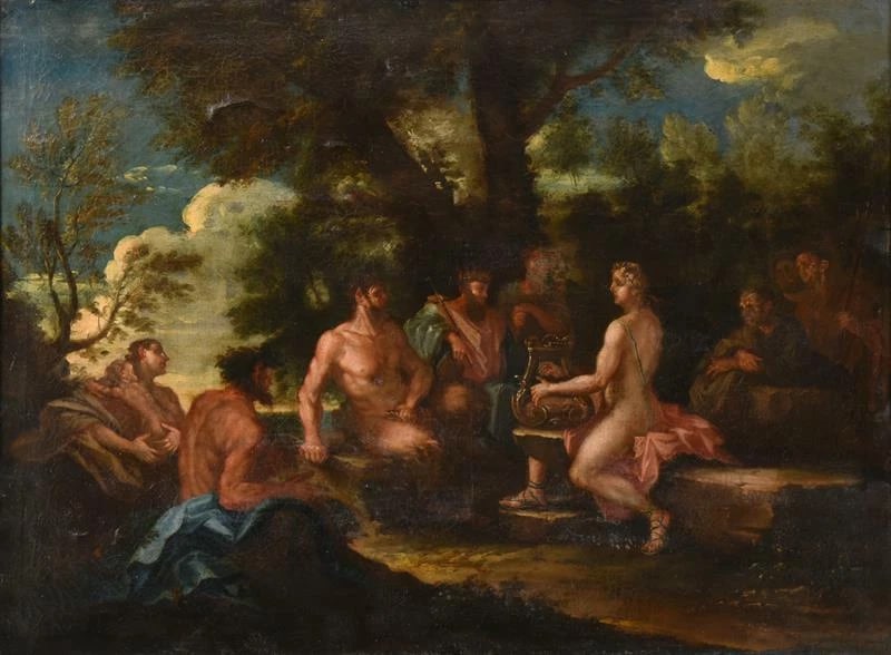 Baroque Oil Painting Apollo and Marsyas Musical Contest King Midas Judgment - 3