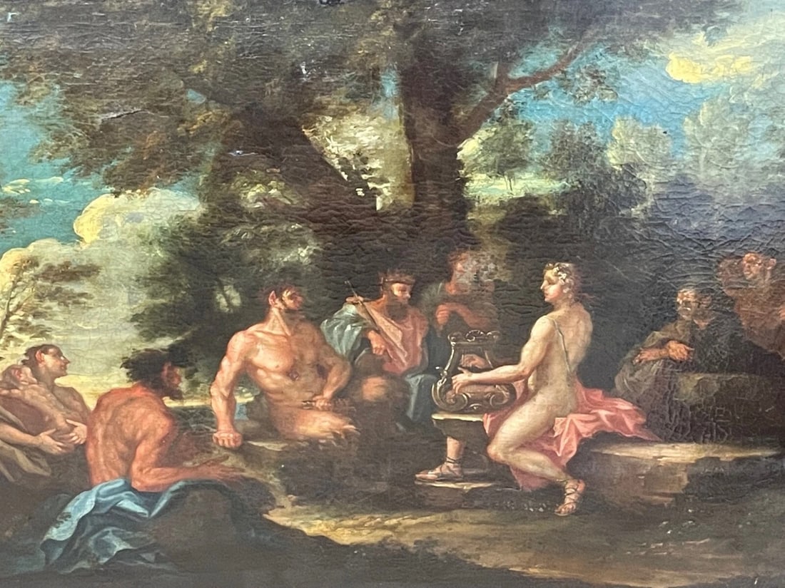 Baroque Oil Painting Apollo and Marsyas Musical Contest King Midas Judgment - 4