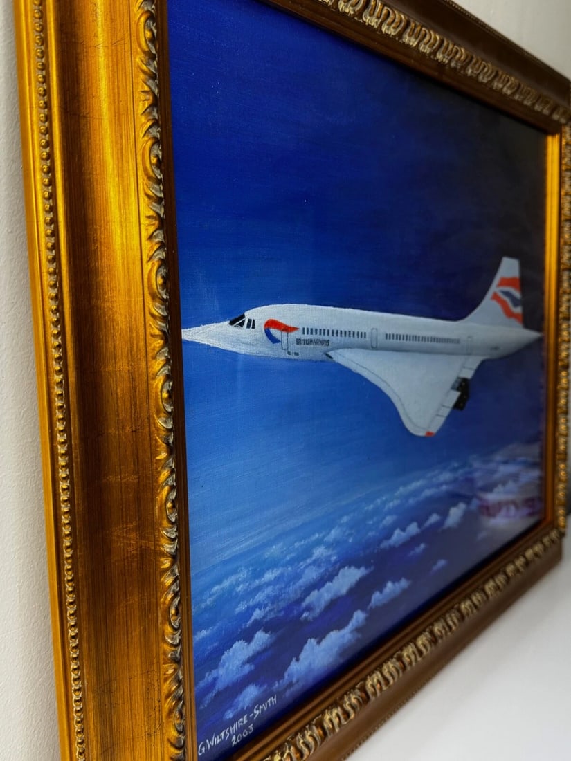 Painting Concorde Last Flight New York to London Pilot Captain Mike Bannister - 10