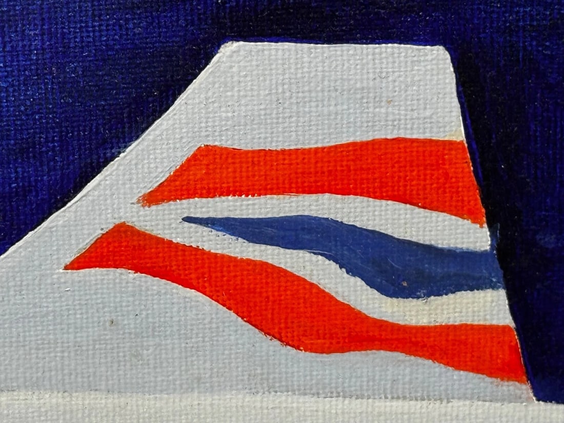 Painting Concorde Last Flight New York to London Pilot Captain Mike Bannister - 13