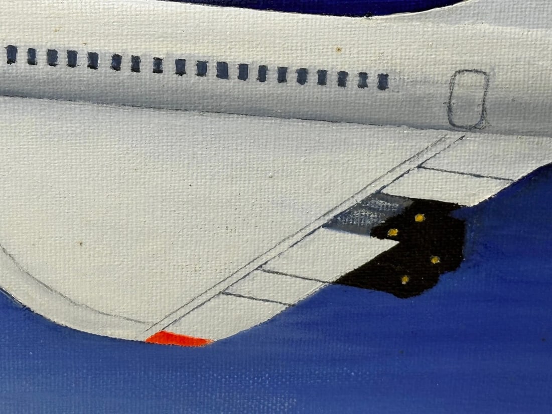 Painting Concorde Last Flight New York to London Pilot Captain Mike Bannister - 14