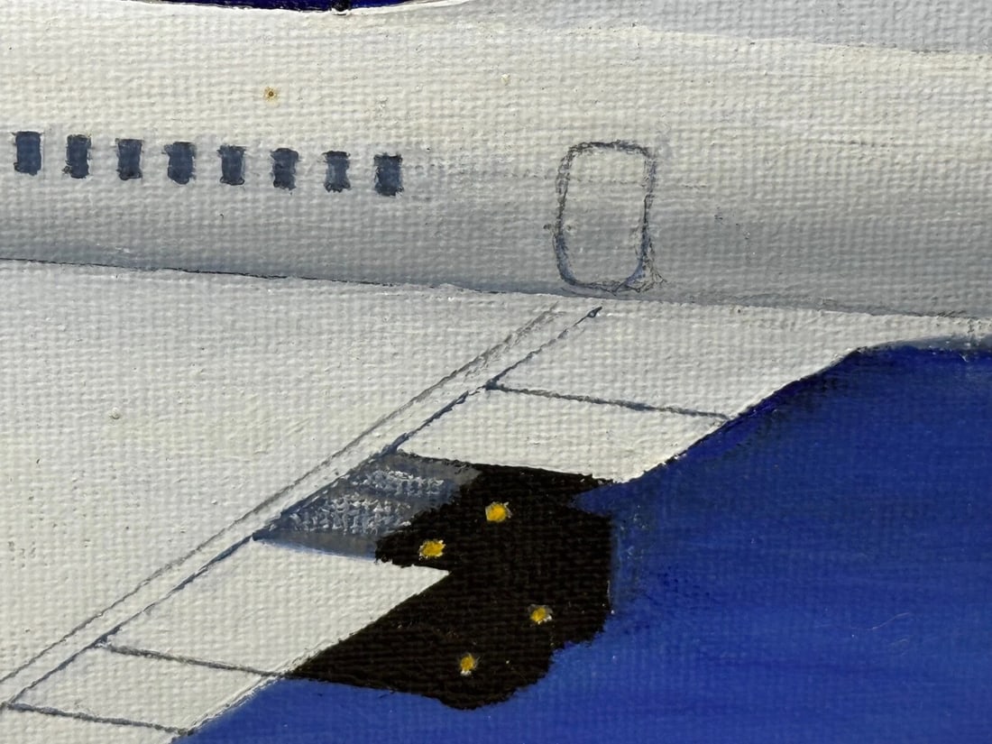 Painting Concorde Last Flight New York to London Pilot Captain Mike Bannister - 15