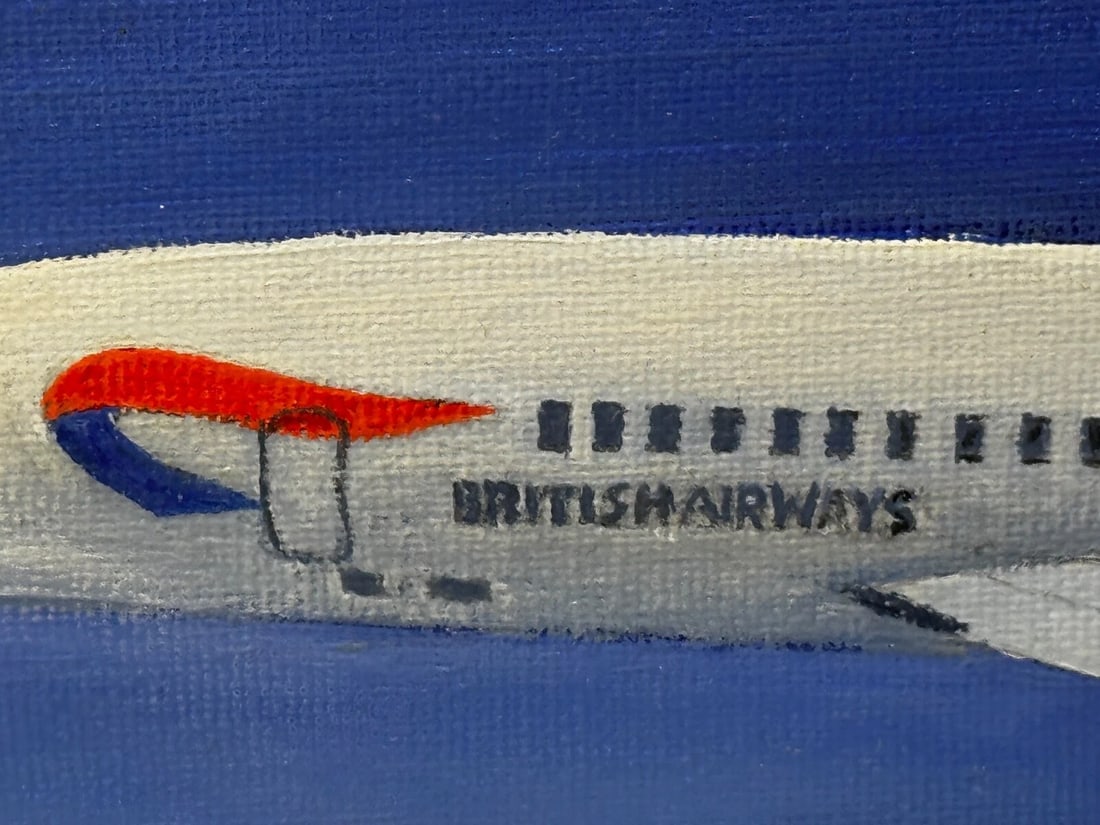 Painting Concorde Last Flight New York to London Pilot Captain Mike Bannister - 18