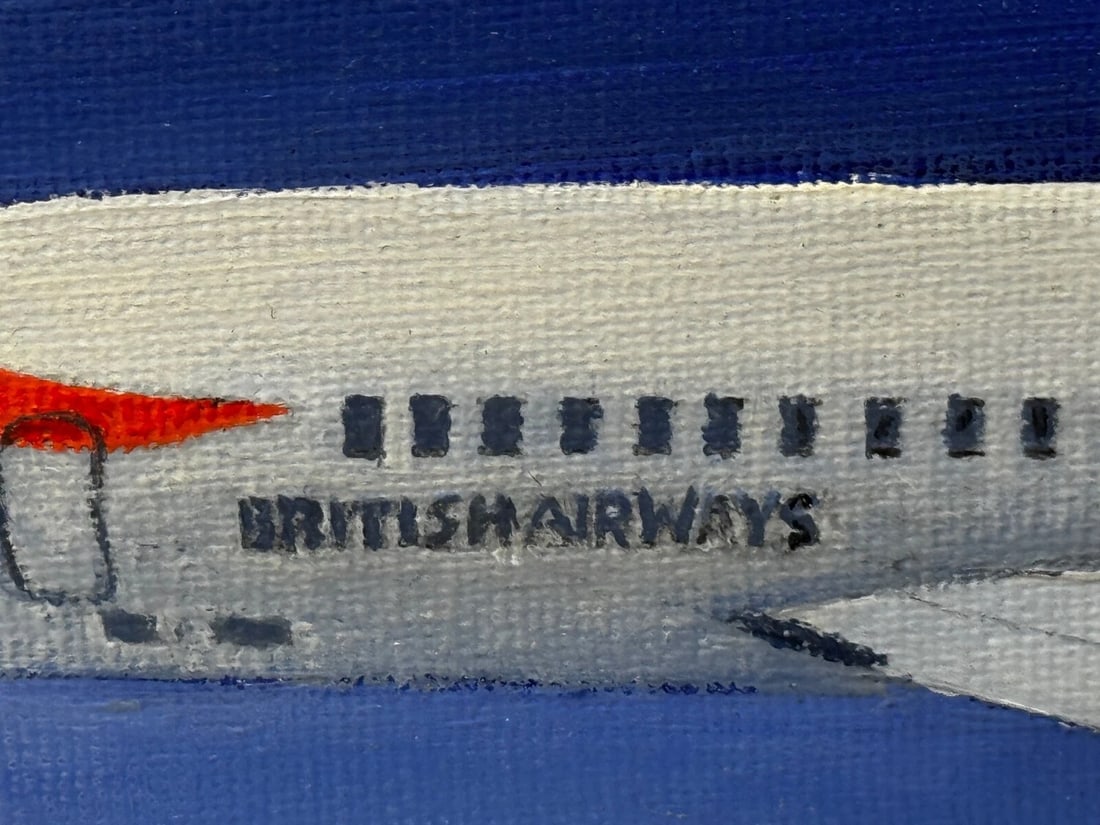 Painting Concorde Last Flight New York to London Pilot Captain Mike Bannister - 19