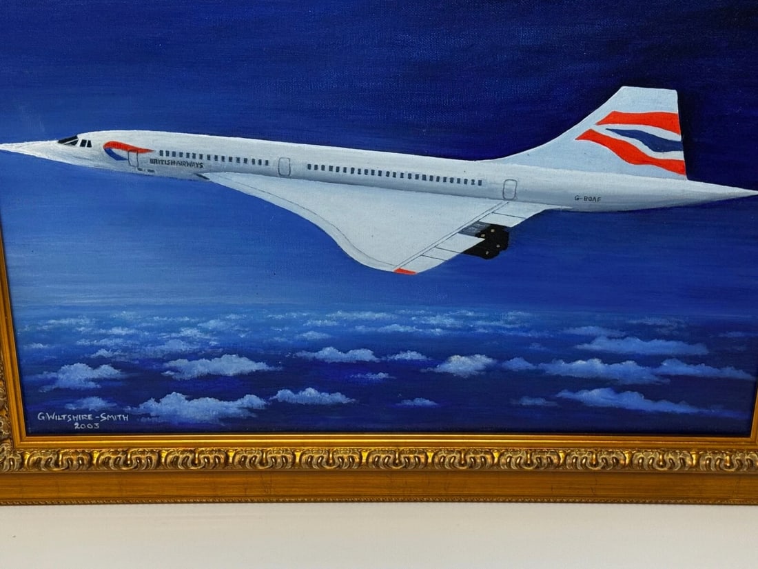 Painting Concorde Last Flight New York to London Pilot Captain Mike Bannister - 3