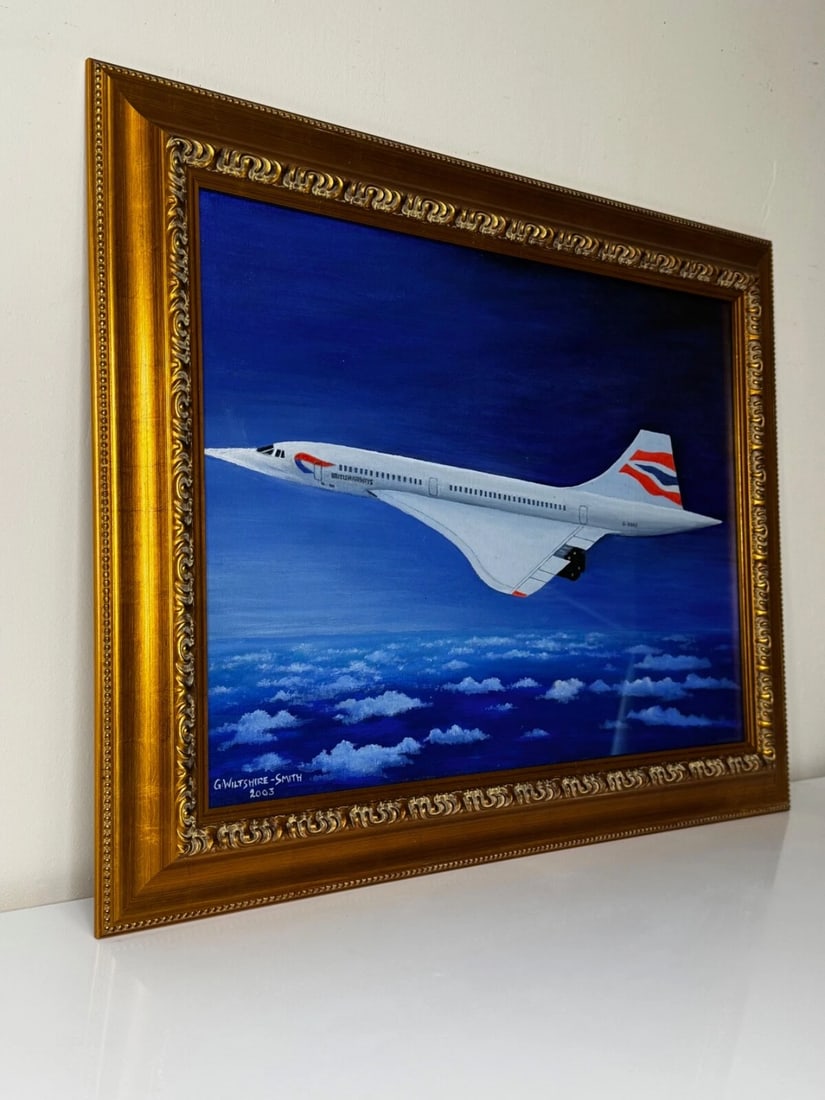 Painting Concorde Last Flight New York to London Pilot Captain Mike Bannister - 4