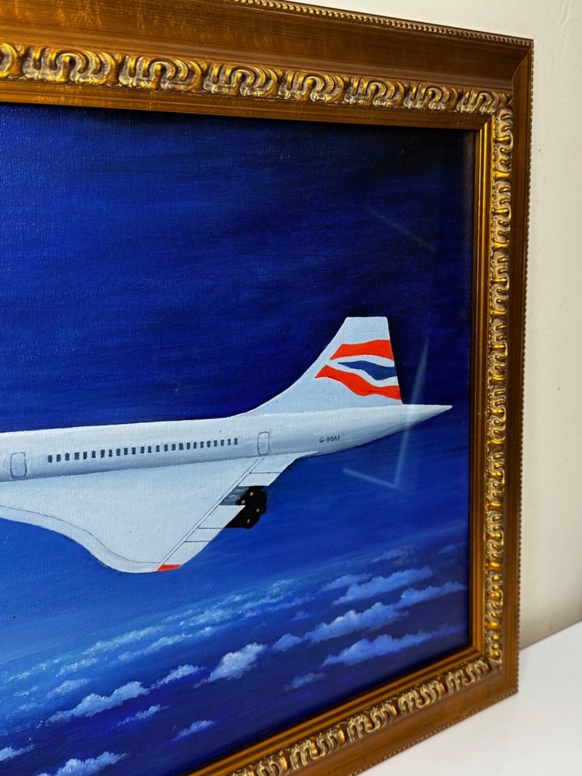 Painting Concorde Last Flight New York to London Pilot Captain Mike Bannister - 6