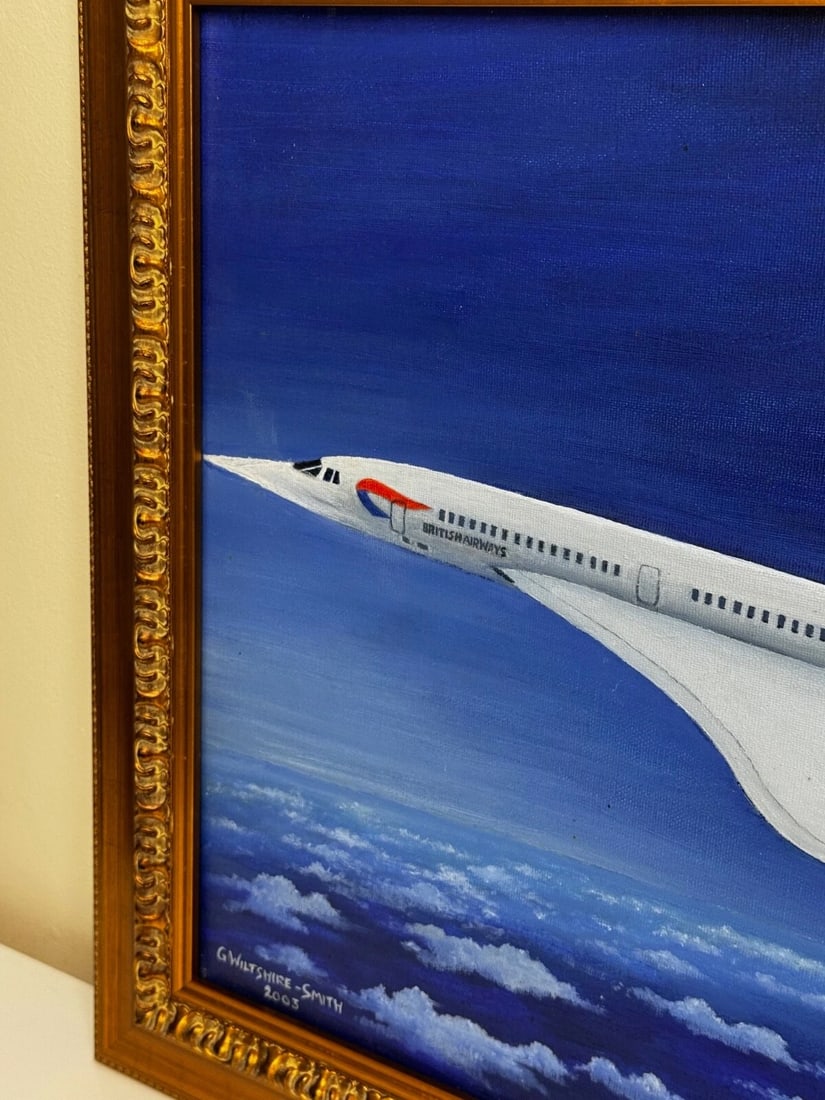 Painting Concorde Last Flight New York to London Pilot Captain Mike Bannister - 7