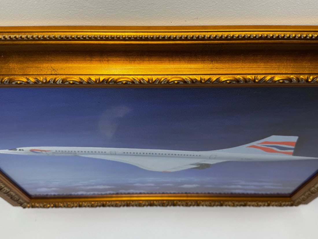 Painting Concorde Last Flight New York to London Pilot Captain Mike Bannister - 8