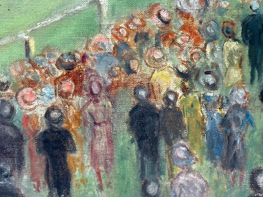 Oil Painting Ariostar Winning At Royal Ascot In the Manner of Lionel Edwards - 11