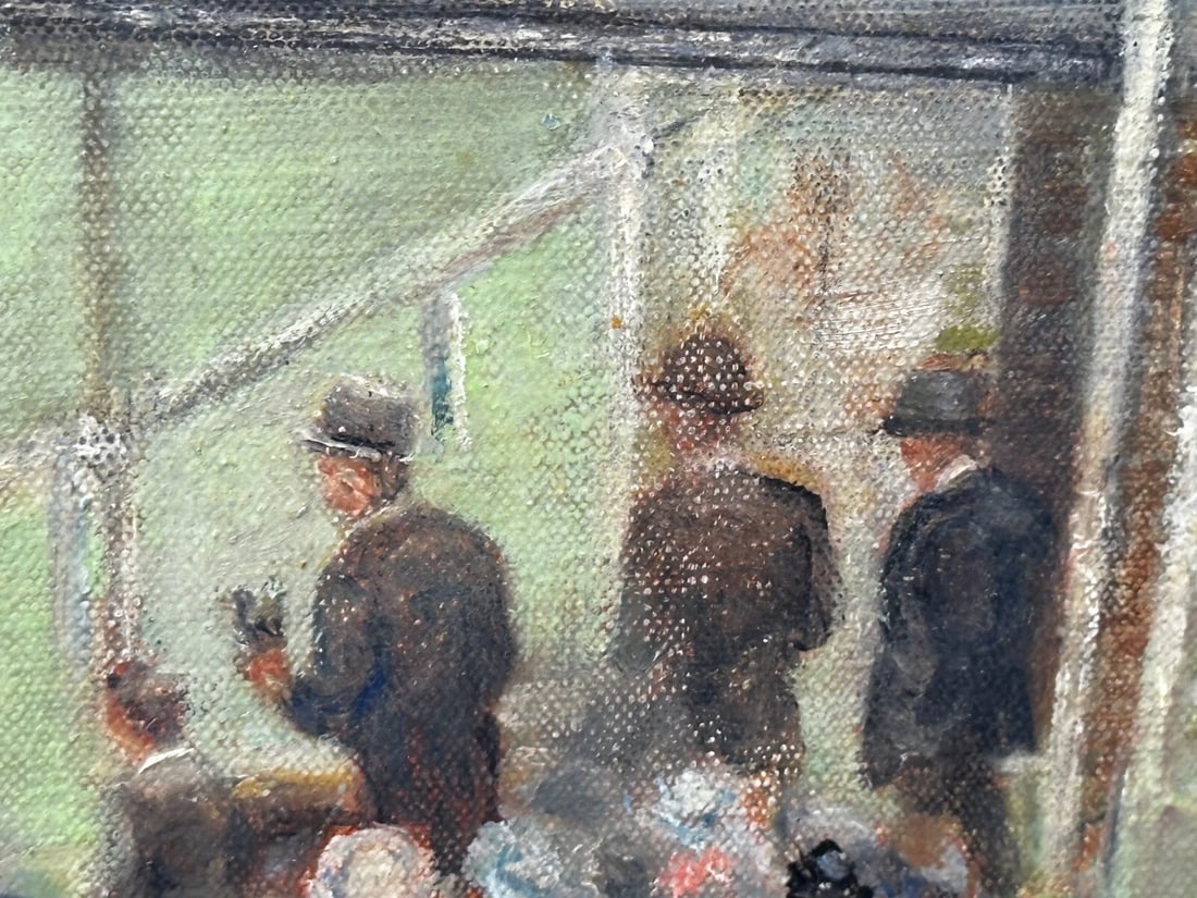 Oil Painting Ariostar Winning At Royal Ascot In the Manner of Lionel Edwards - 12