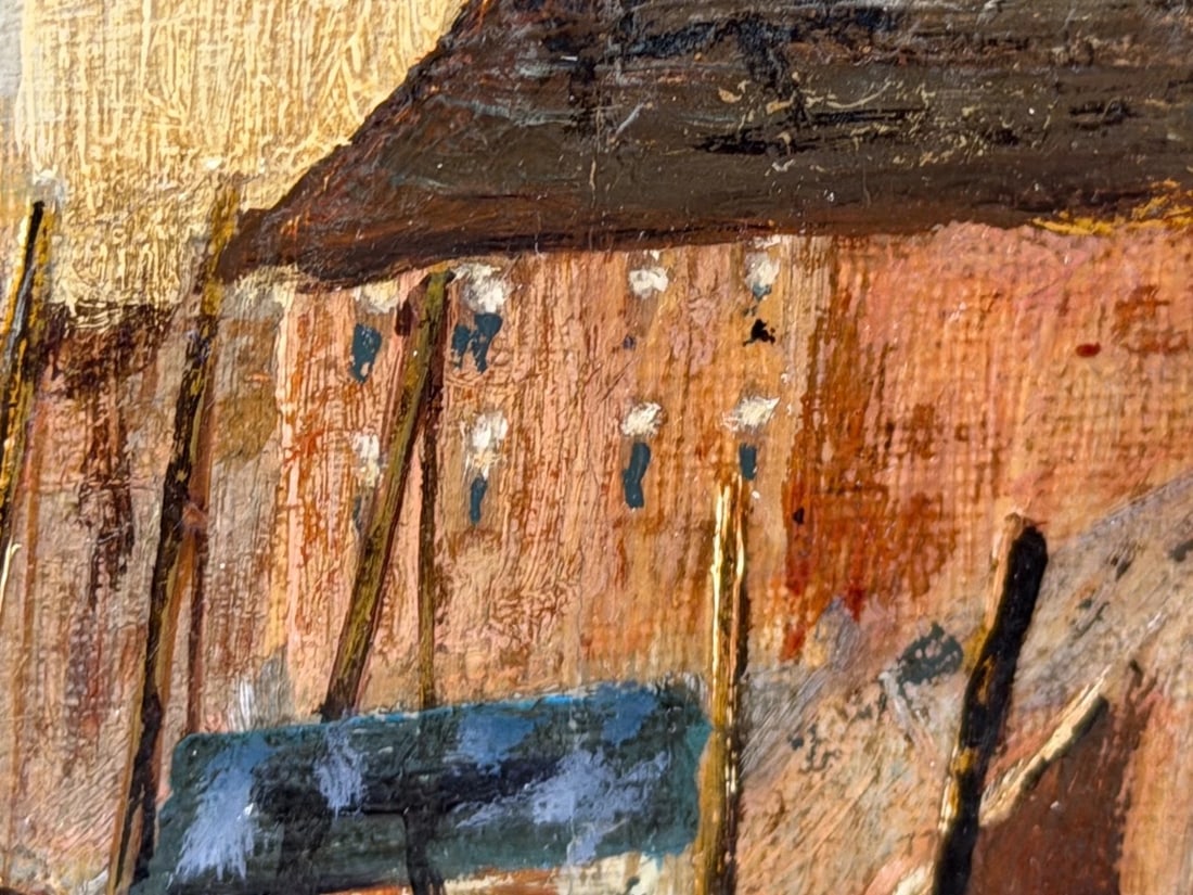 Painting North Shields Harbour The Old Low Light Manner of Bernard Benedict Hemy - 17