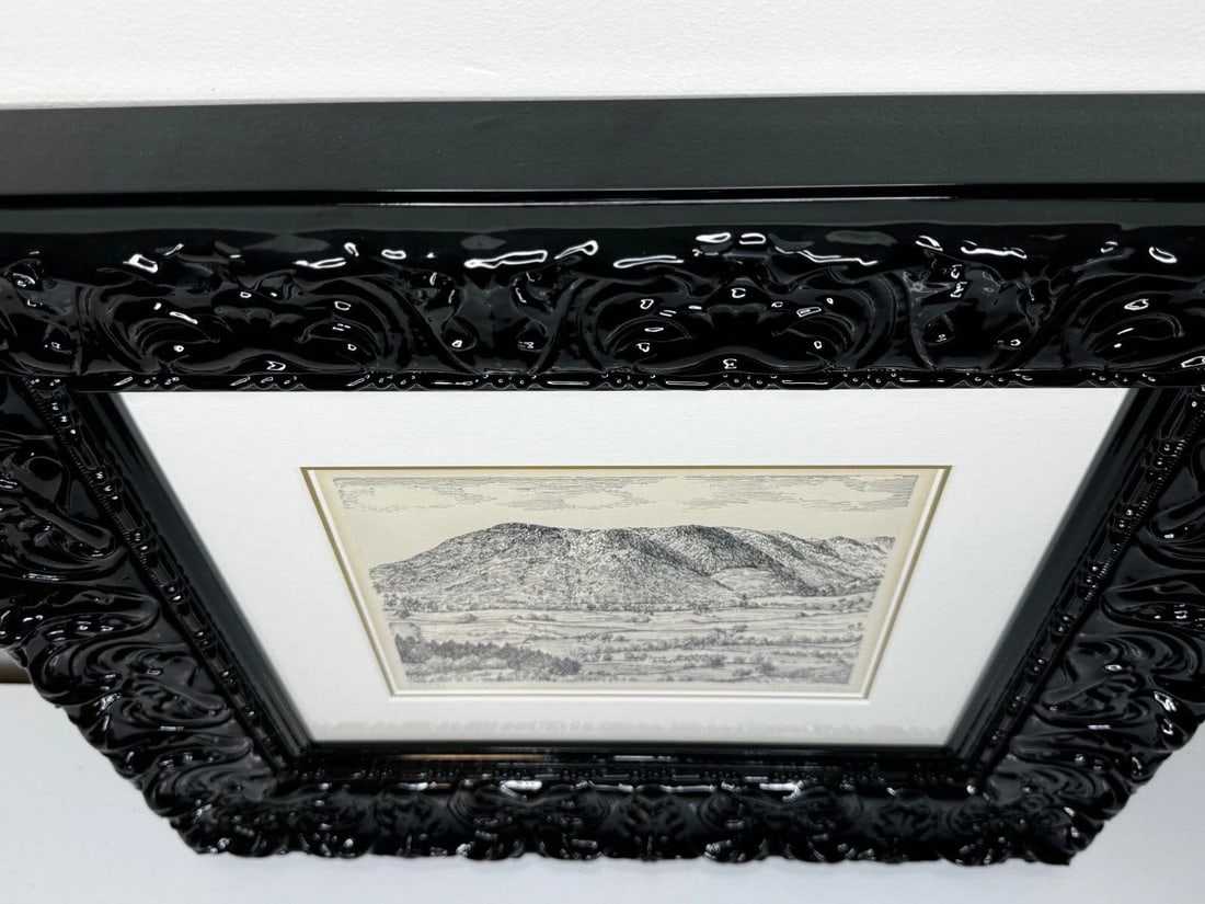 Pen Ink Drawing Low Fell From Lanthwaite Hill Lake District by Alfred Wainwright - 8
