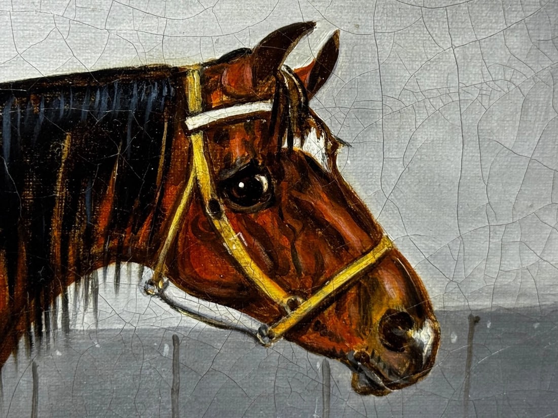 Equestrian Horse Oil Portrait William The Conqueror Signed by Samuel Spode c1840 - 5
