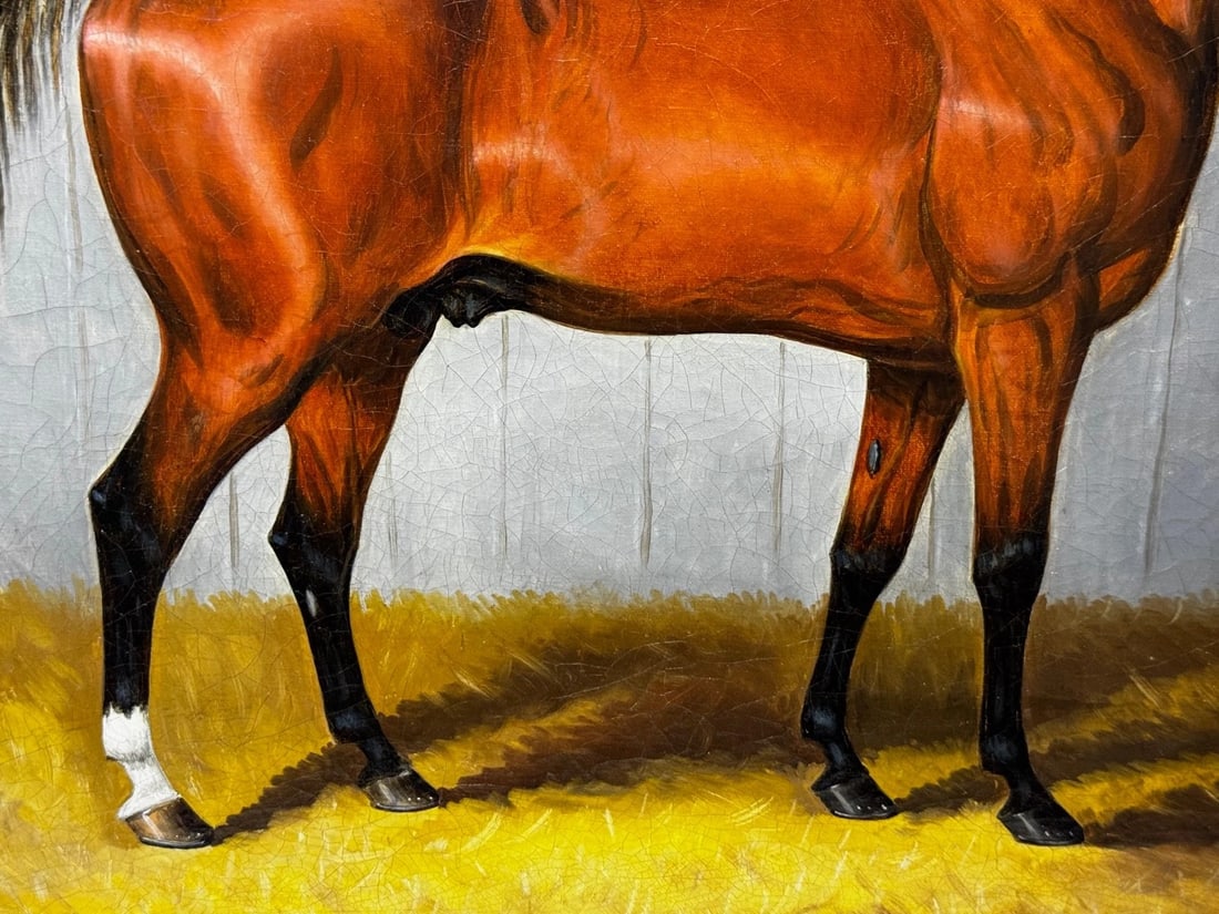 Equestrian Horse Oil Portrait William The Conqueror Signed by Samuel Spode c1840 - 9