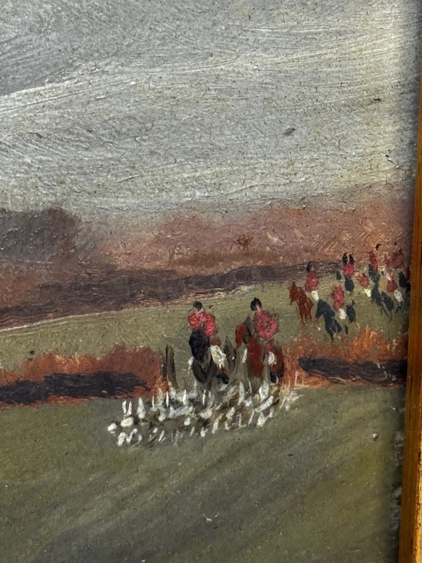Victorian Painting The Meet (The Berkeley Hunt) c1880 By Charles Faulkner - 9