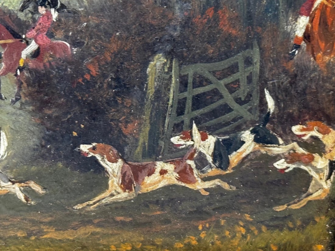 Victorian Oil Painting View Halloo (The Berkeley Hunt) C1880 by Charles Faulkner - 10