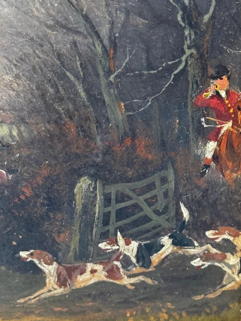 Victorian Oil Painting View Halloo (The Berkeley Hunt) C1880 by Charles Faulkner - 11